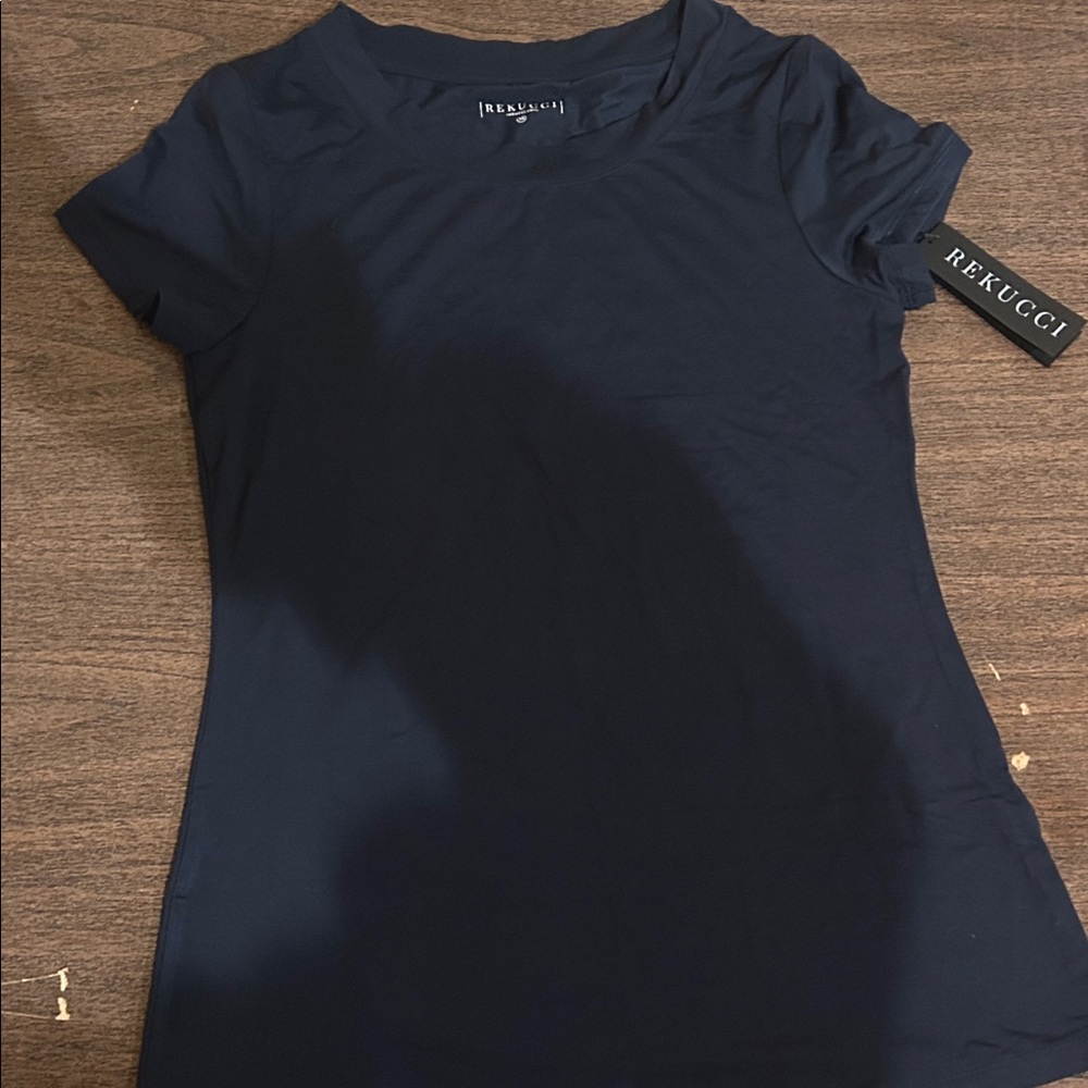 Rekucci Women's Navy Short Sleeve Tee
